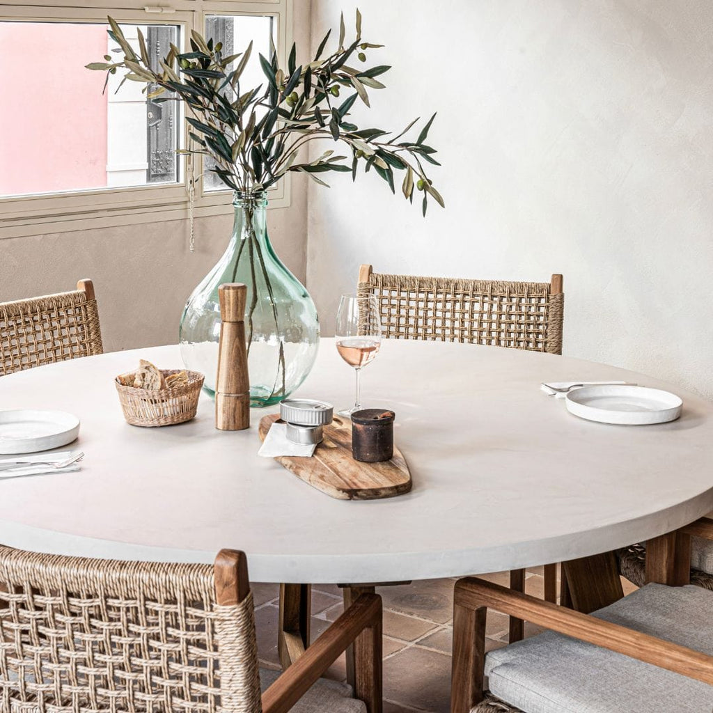 Assiette en grès recyclé | Blanche | 23x3cm