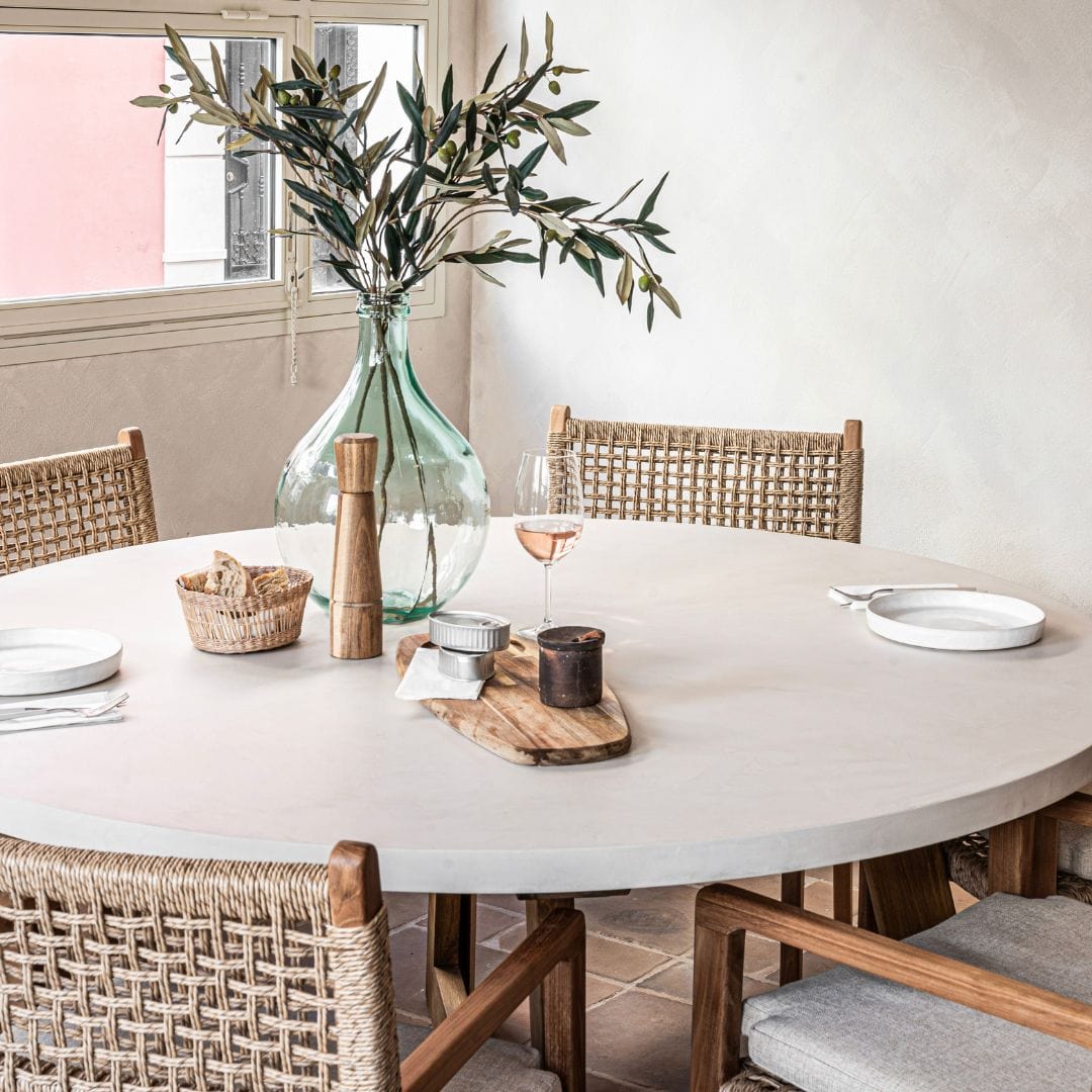 Assiette en grès recyclé | Blanche | 23x3cm