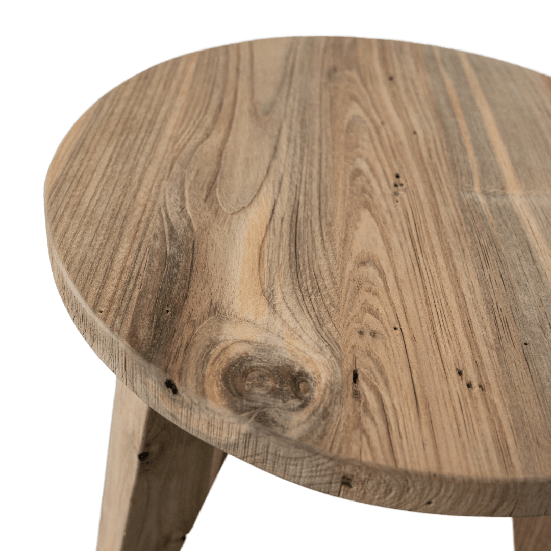 Table basse en teck recyclé | 50x41cm