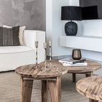 Table basse en teck recyclé | 65x38cm