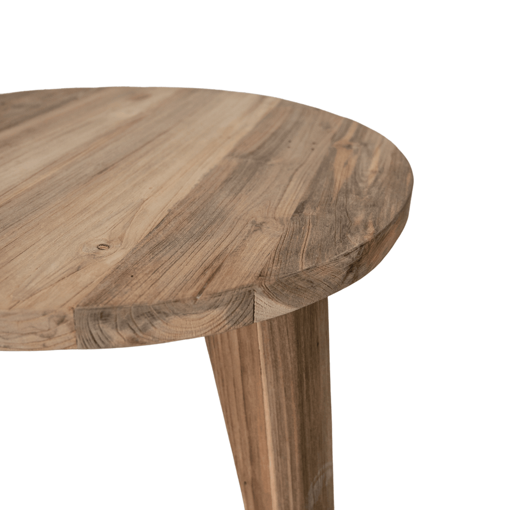 Table basse en teck recyclé | 65x38cm