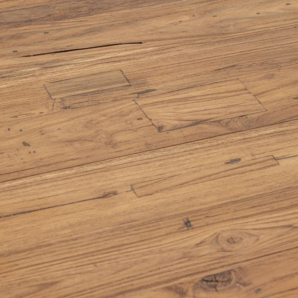 Table à manger en teck recyclé | Pieds en X | 200x100x75cm