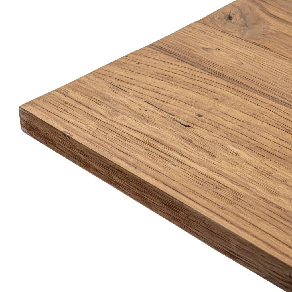 Table à manger en teck recyclé | Pieds en X | 200x100x75cm