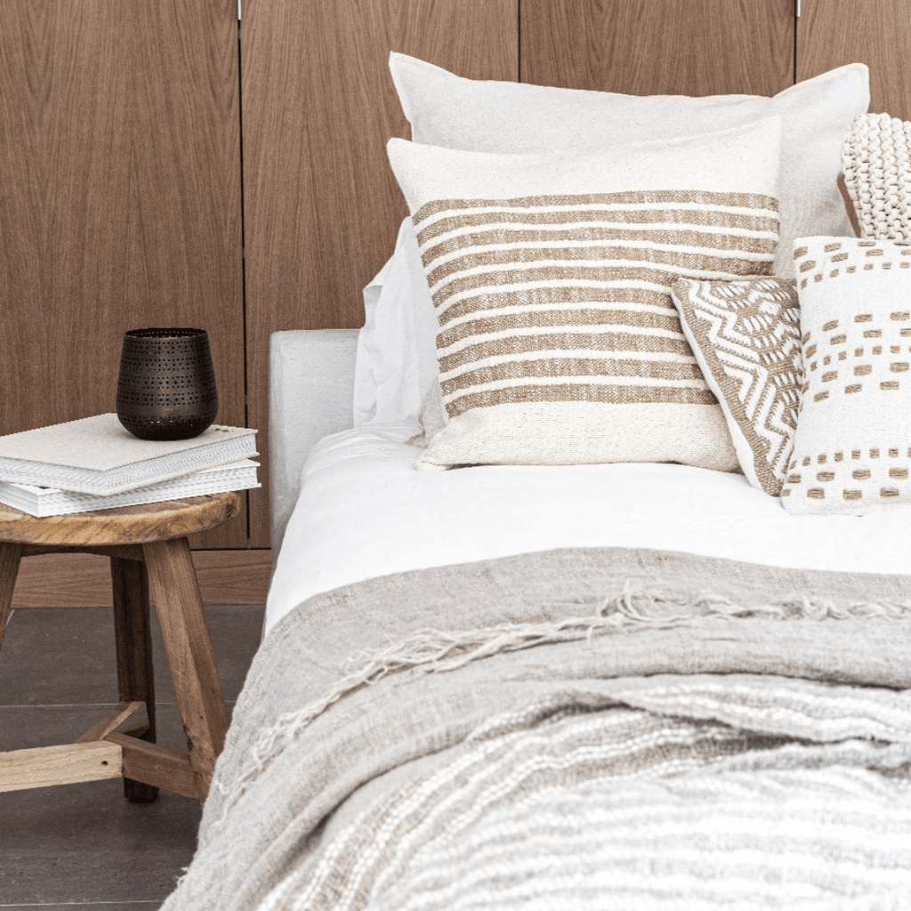 Tabouret en teck recyclé