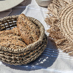 Panier rond en herbe de mer