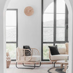 Applique murale ronde en teck | 40cm