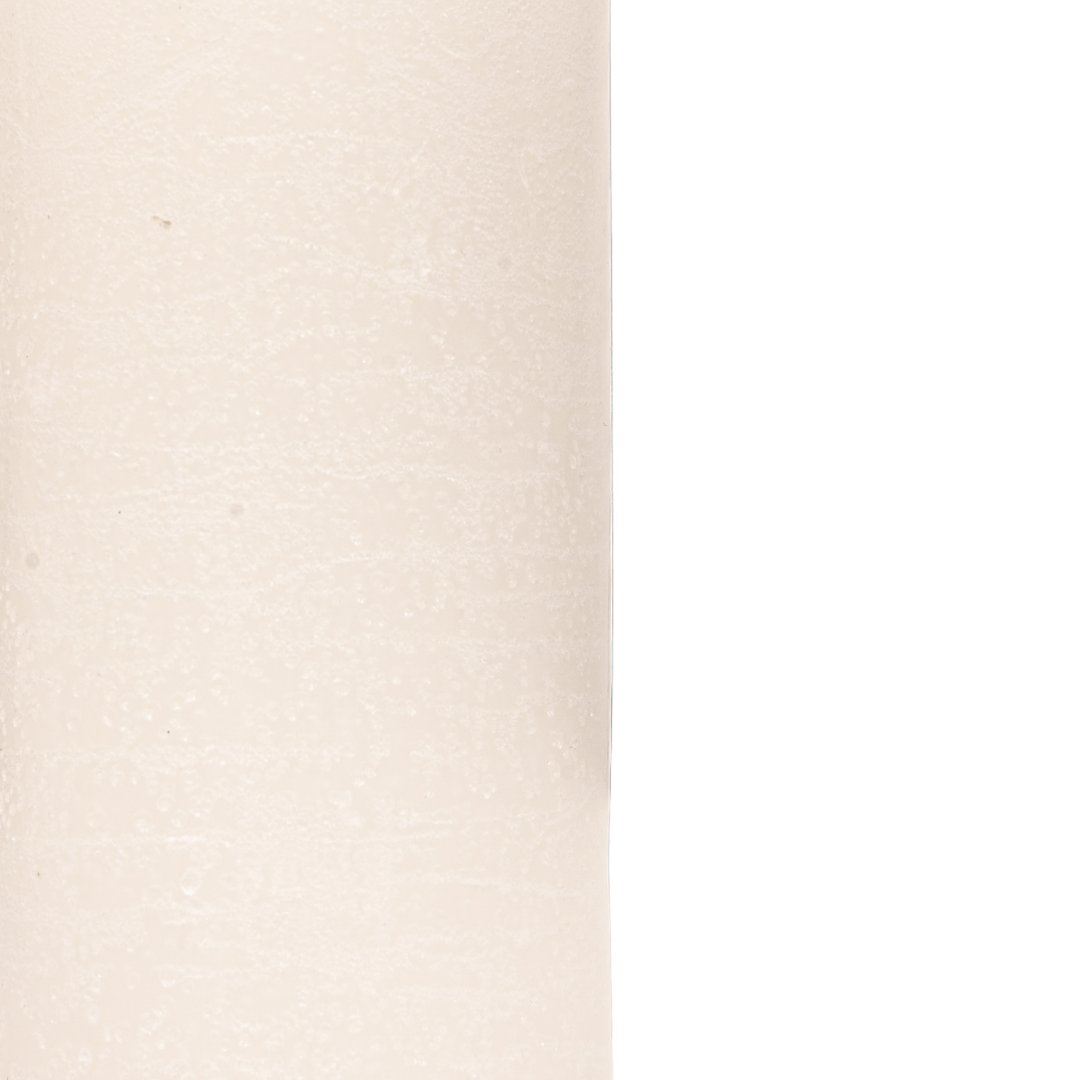 Bougie rustique | Blanche