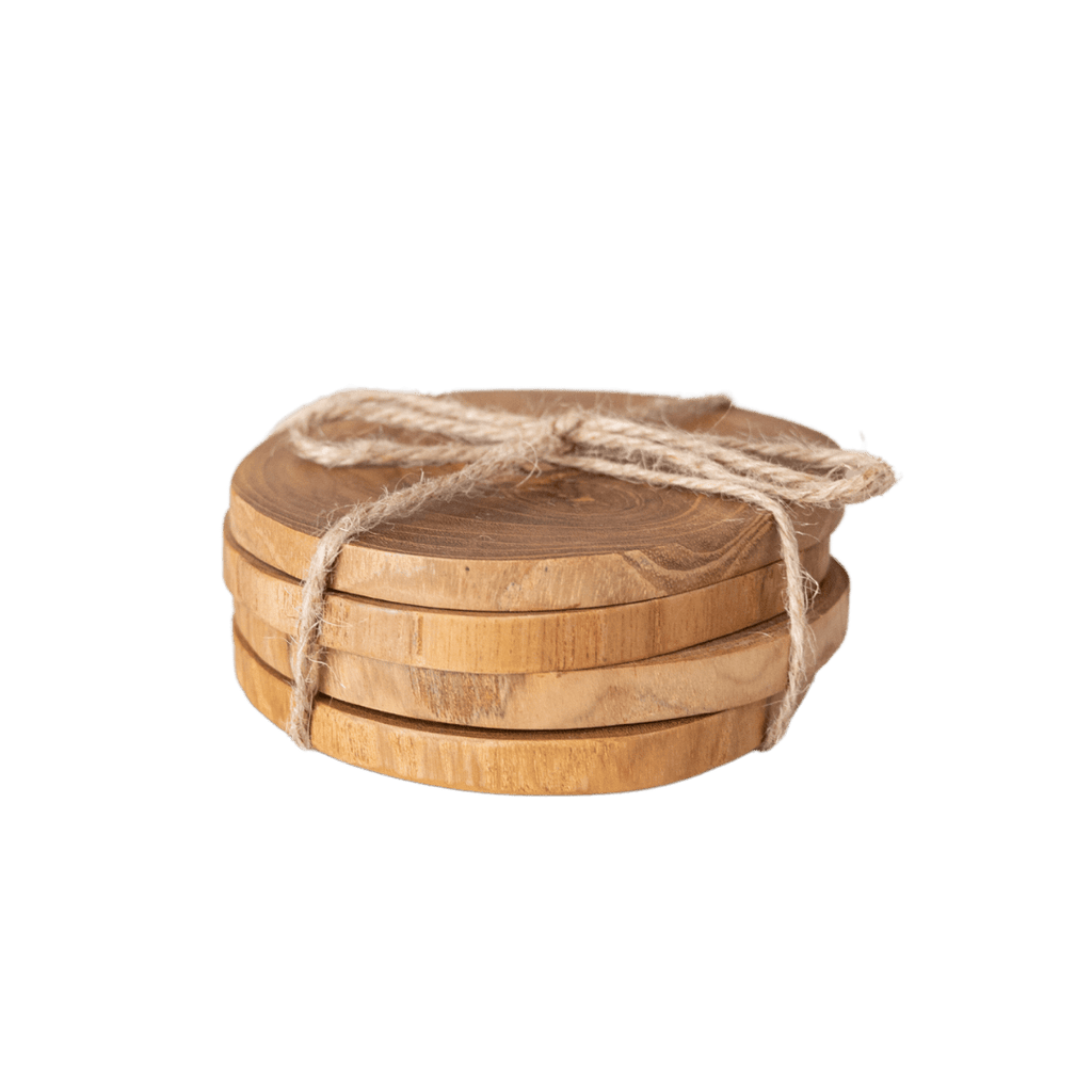 Tire-bouteille rustique | Lot de 4 | Cire d'abeille 9x12cm