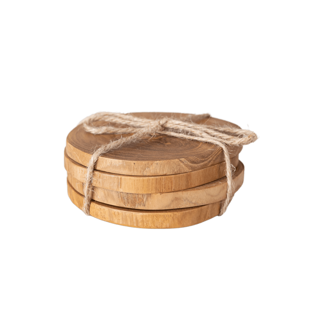 Tire-bouteille rustique | Lot de 4 | Cire d'abeille 9x12cm