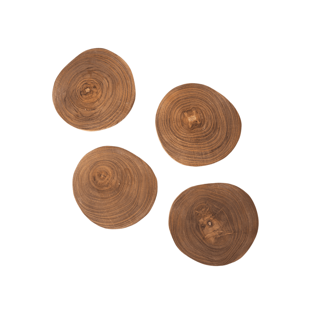 Tire-bouteille rustique | Lot de 4 | Cire d'abeille 9x12cm