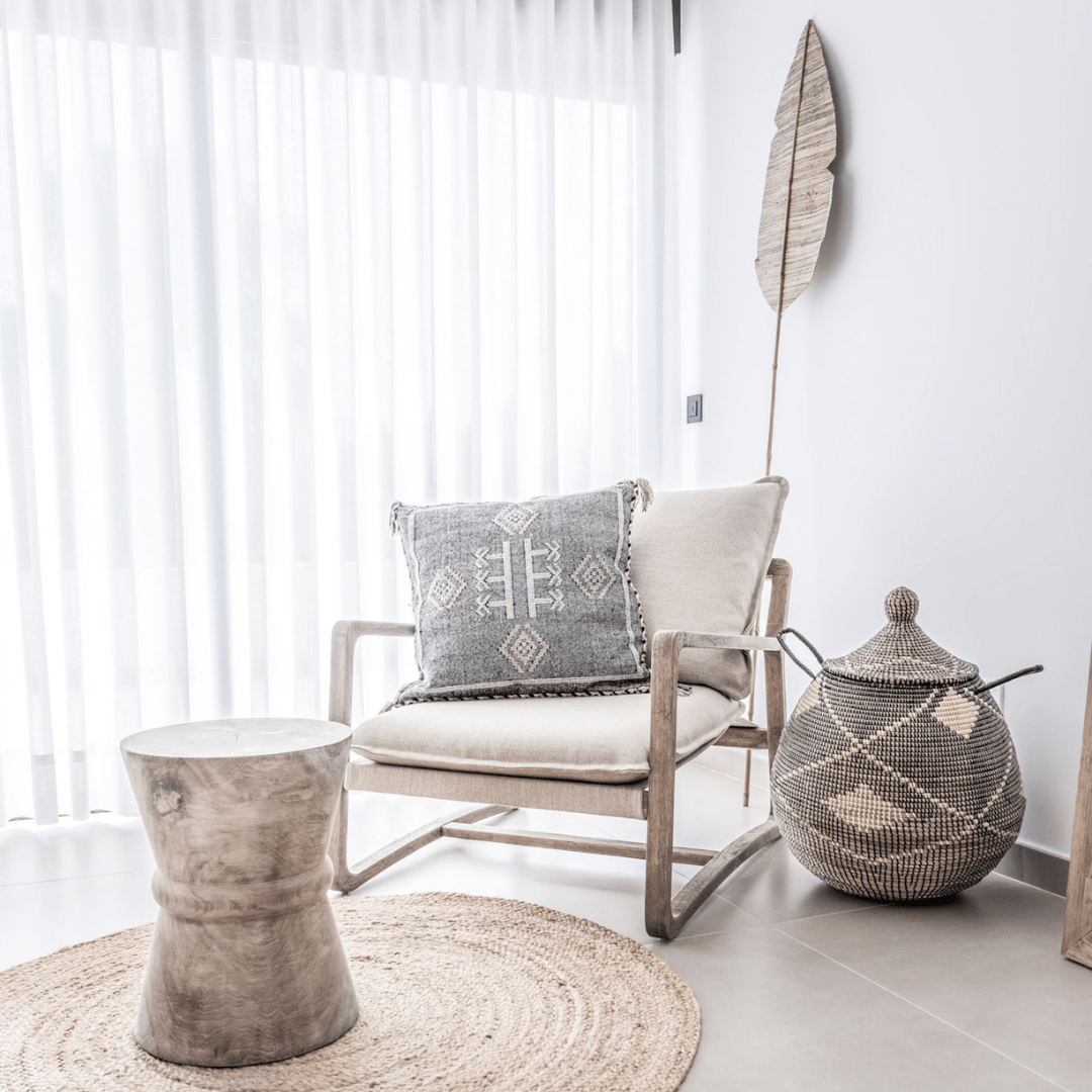 Tabouret Sandglass | Naturel 35x45cm