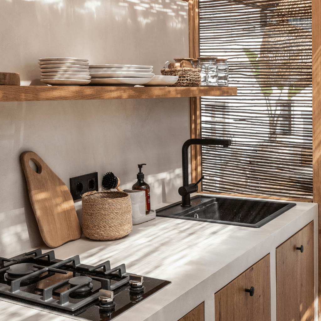 Panier en herbe de mer | Naturel 18x16cm