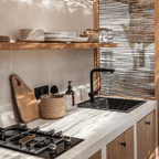 Panier en herbe de mer | Naturel 18x16cm