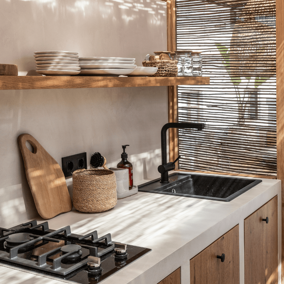 Panier en herbe de mer | Naturel 18x16cm