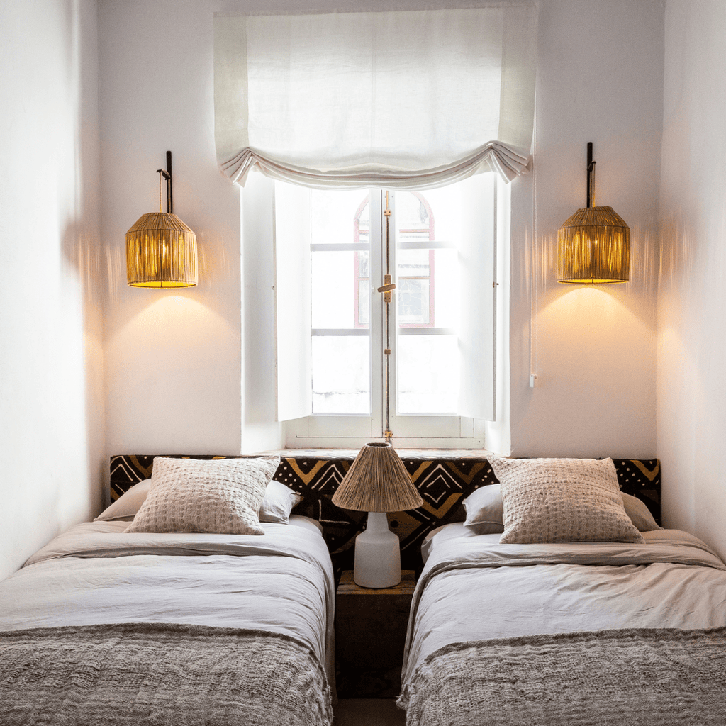 Abat-jour en herbe de mer | Naturel 26x27cm