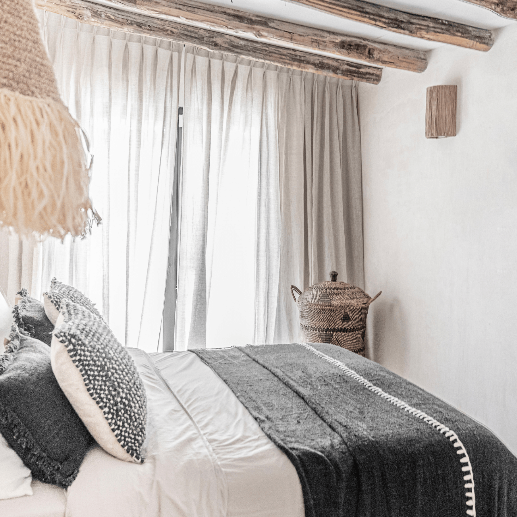 Lampe murale en herbe de mer | 20x30cm