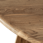 Table de salle à manger ronde Senza en teck recyclé