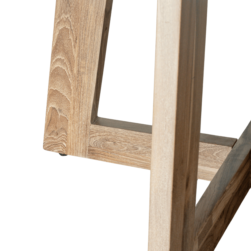 Table de salle à manger ronde Senza en teck recyclé