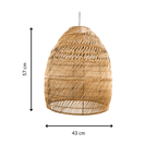 Abat-jour en herbe de mer Shezad | S