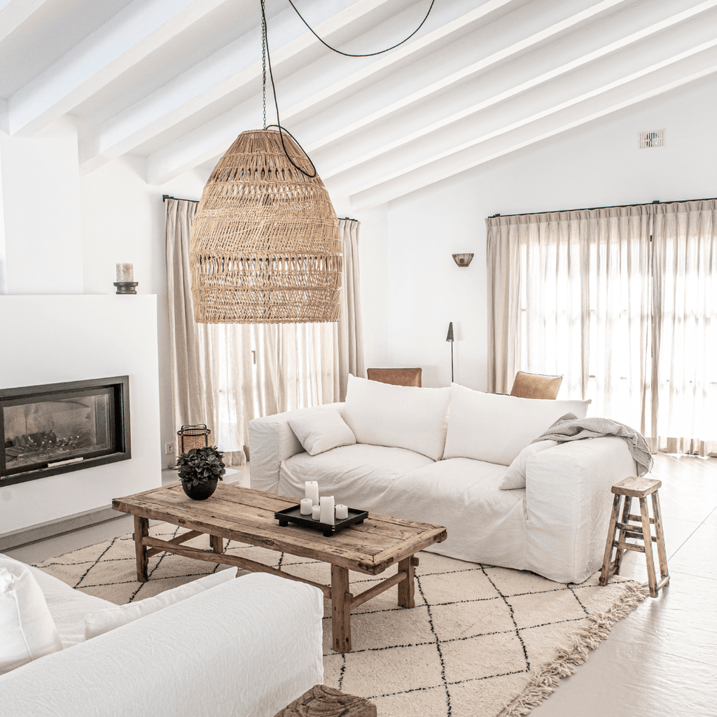 Abat-jour en herbe de mer Shezad | L