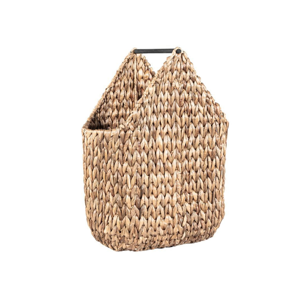 Panier en jonc d'eau Sienna avec porte-rouleau de papier toilette