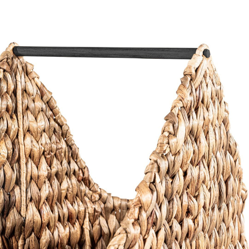 Panier en jonc d'eau Sienna avec porte-rouleau de papier toilette