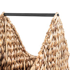 Panier en jonc d'eau Sienna avec porte-rouleau de papier toilette