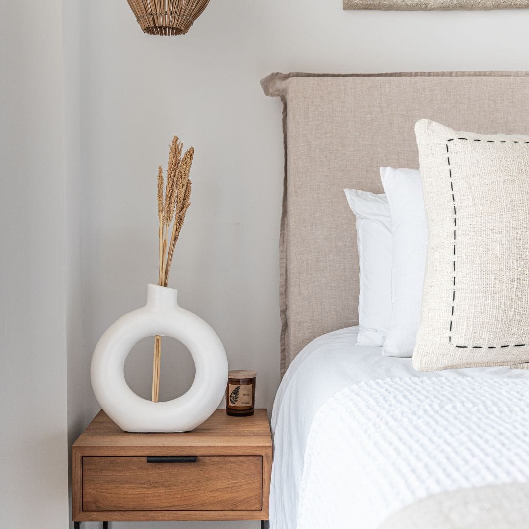 Froncisse pour coussin en coton Soraya | Blanc cassé | 50x50cm