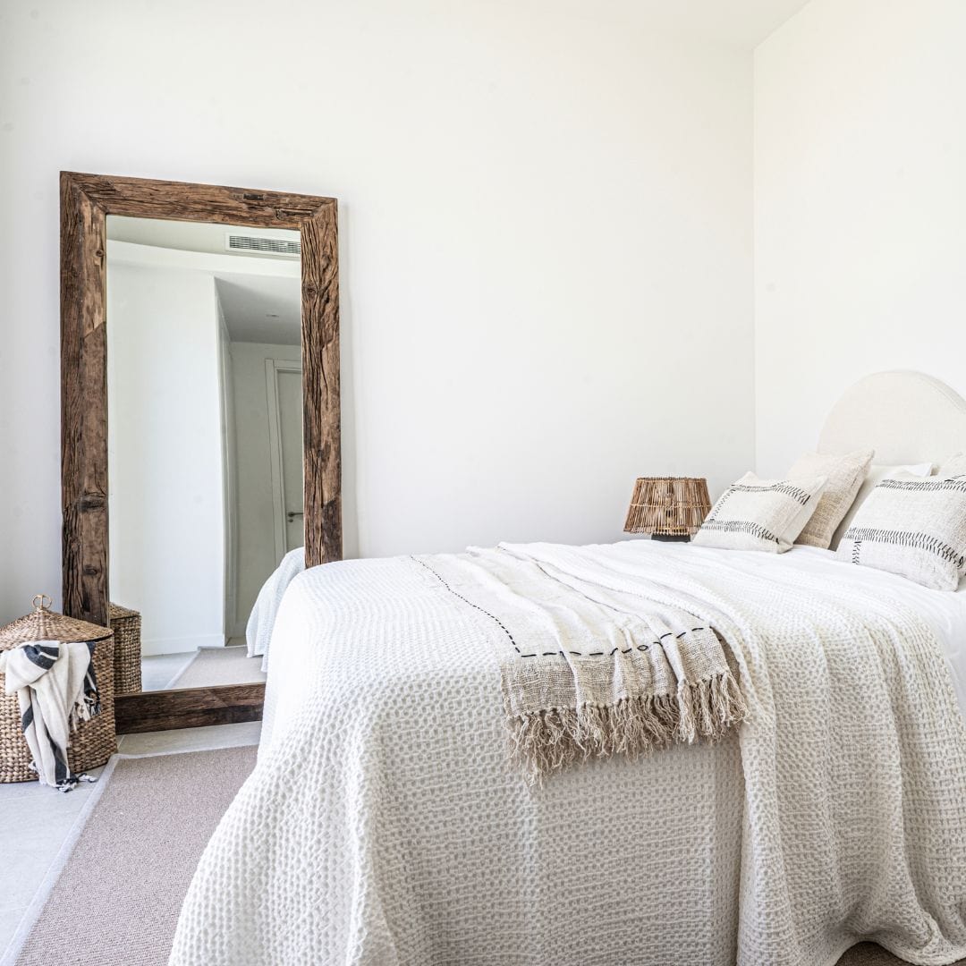 Ligne de plaids en coton Soraya | Blanc cassé | 235x130cm