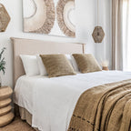 Ligne de plaids en coton Soraya | Sable | 235x130cm