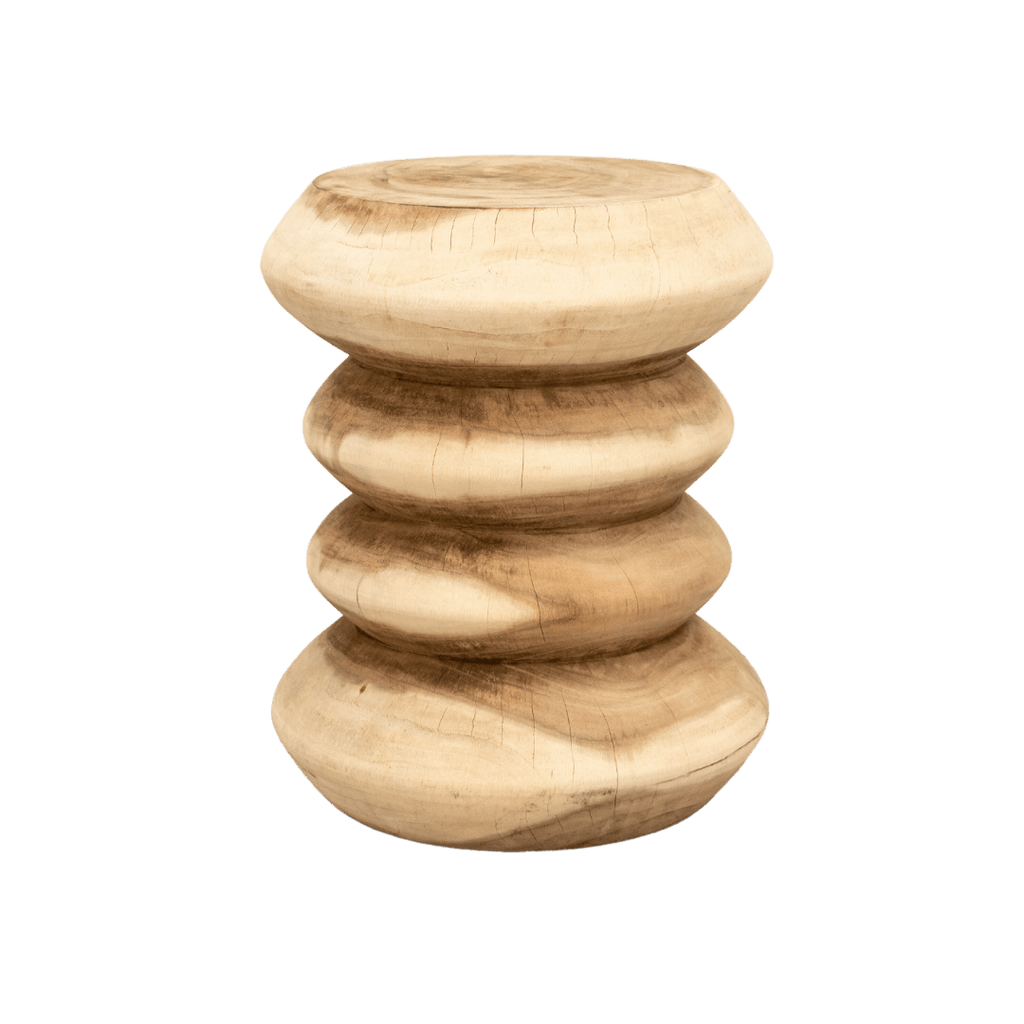 Tabouret en Suar en spirale | 40x46cm
