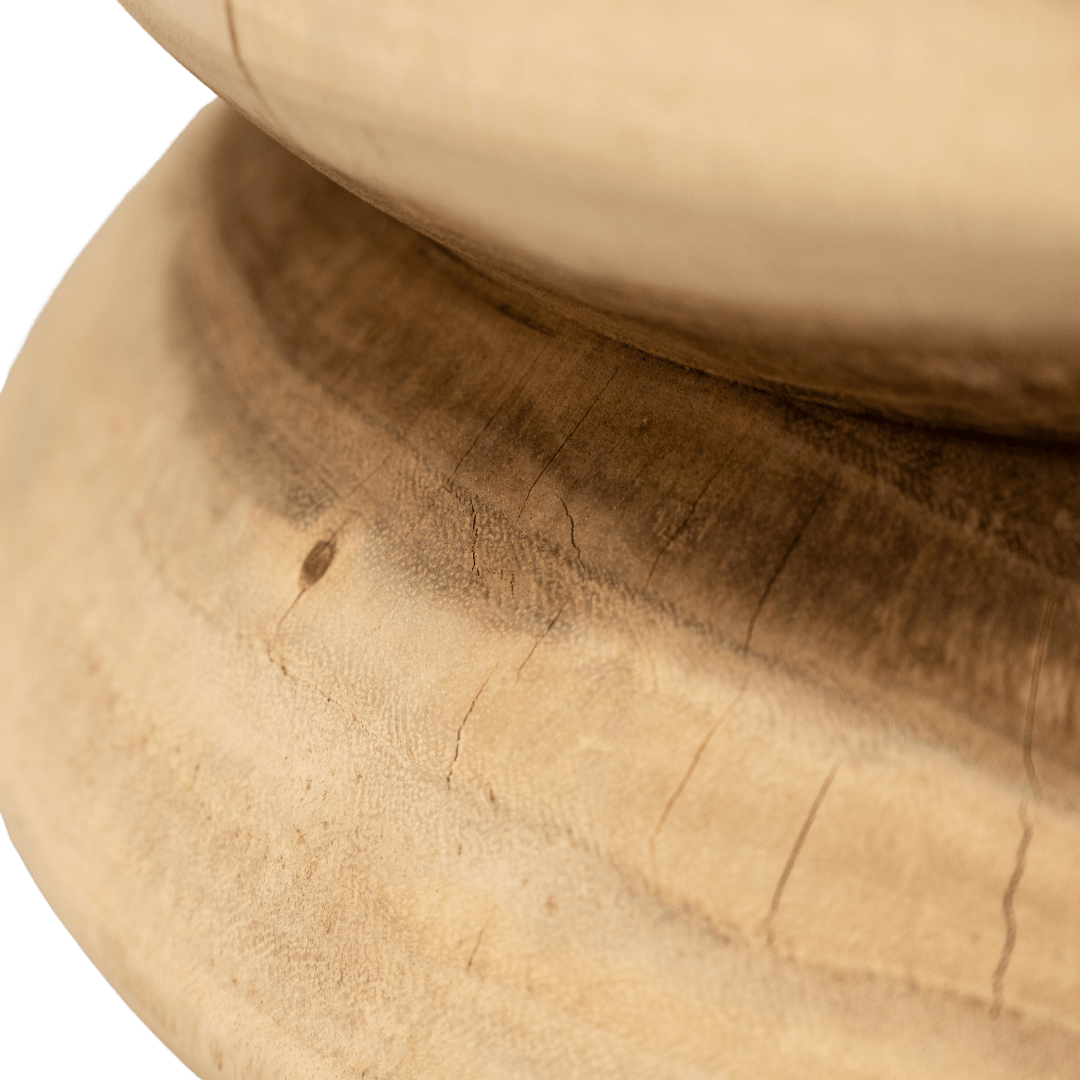 Tabouret en Suar en spirale | 40x46cm