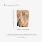 Tabouret Racine Carrée