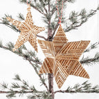 Étoile de Noël en paille | À cinq branches