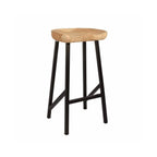 Tabouret de bar en bois de Suar | 40x36x76cm