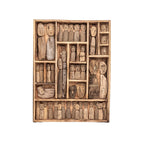 Décoration murale en bois de la tribu Sumba | 60x80cm