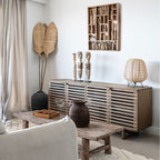 Décoration murale en bois de la tribu Sumba | 60x80cm