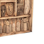 Décoration murale en bois de la tribu Sumba | 60x80cm