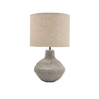 Lampe de table Tahlia en forme de calebasse cannelée