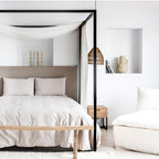 Canapé Chaise Longue en Lin Tarifa | 105x160x80cm