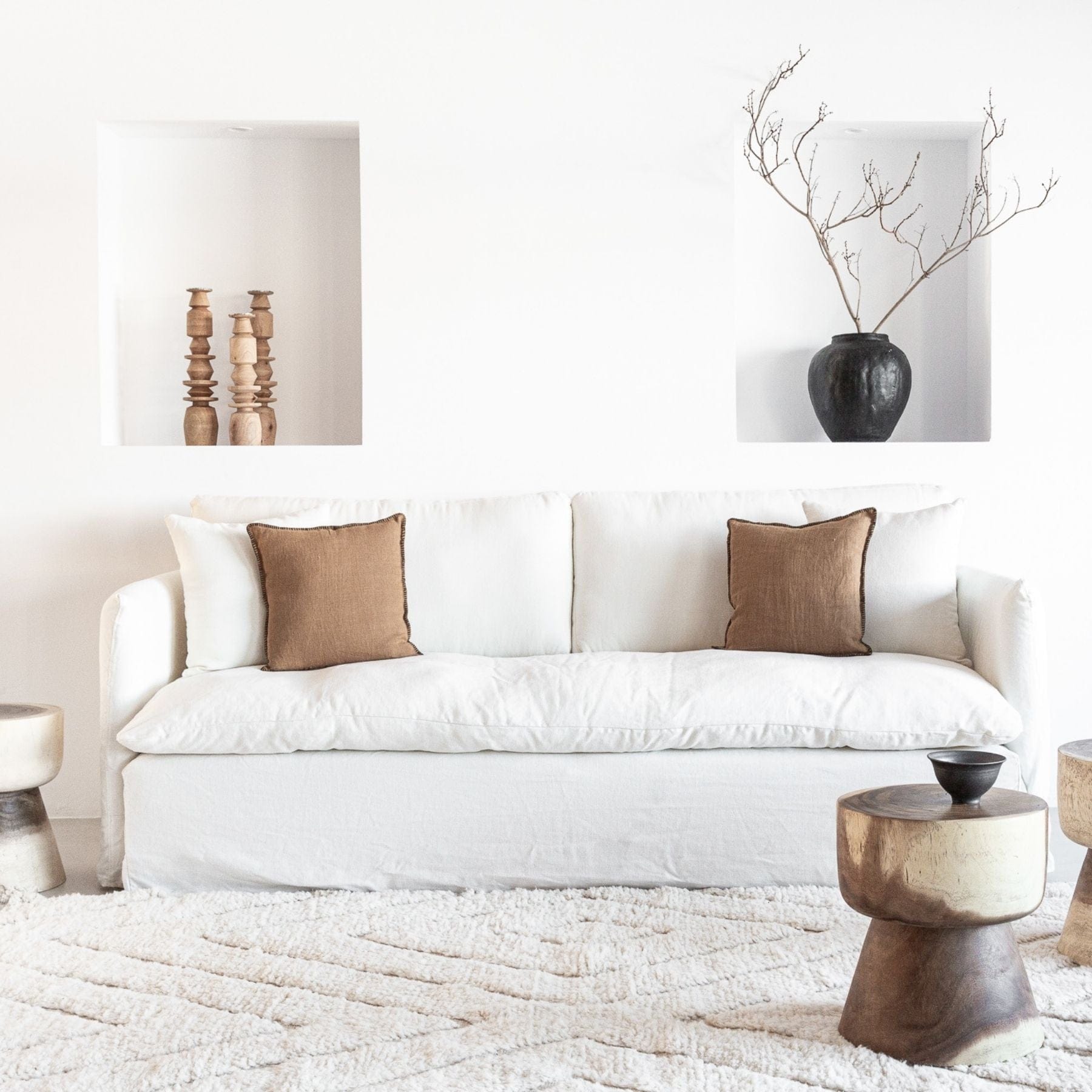 Canapé en lin Tarifa | 240 cm