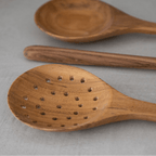 Ensemble de cuisine en teck, 3 pièces | 31cm