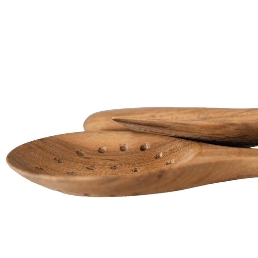 Ensemble de cuisine en teck, 3 pièces | 31cm