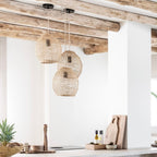 Planche à découper en teck | Abstrait | 30cm