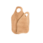 Planche à découper en teck | Abstrait | 30cm