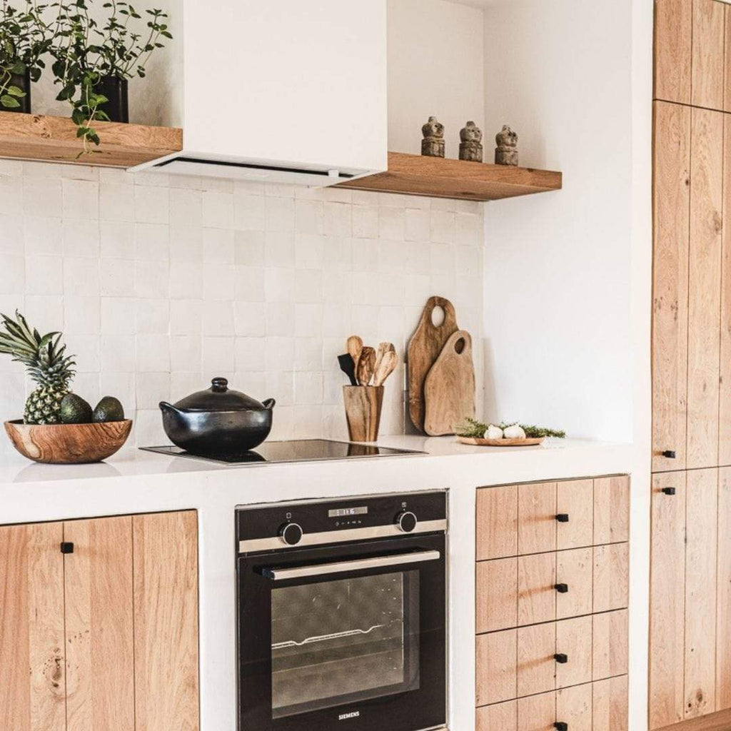 Planche à découper en teck - Abstrait | 40cm