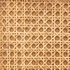 Armoire en teck et rotin