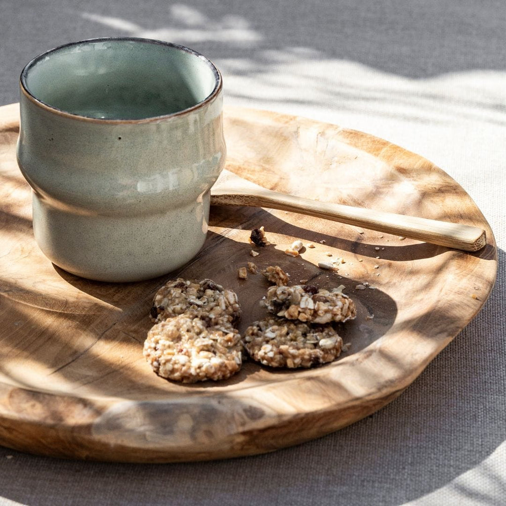 Assiette de service en teck | 30x6cm