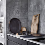 Coquetier en terre cuite | Marron/Noir 4x4.5cm