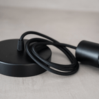 Câble suspendu textile | Noir 1m